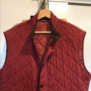 Barbour Men's Quilted Red Vest
